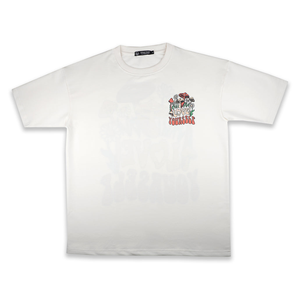 Love Yourself White Oversized T-Shirt