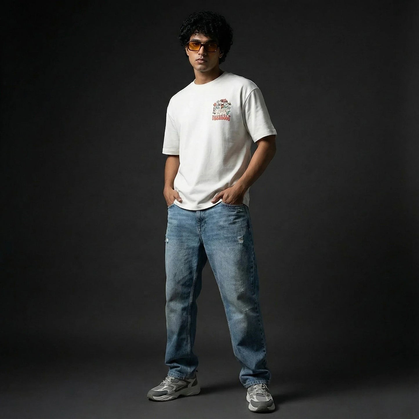 Love Yourself White Oversized T-Shirt - styleflea