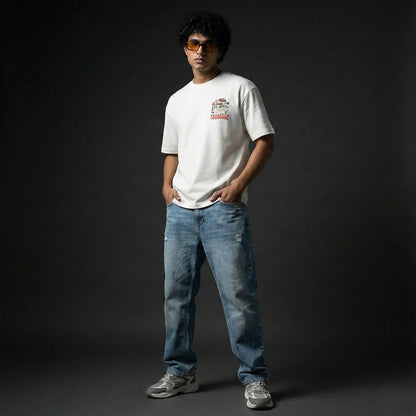 Love Yourself White Oversized T-Shirt - styleflea