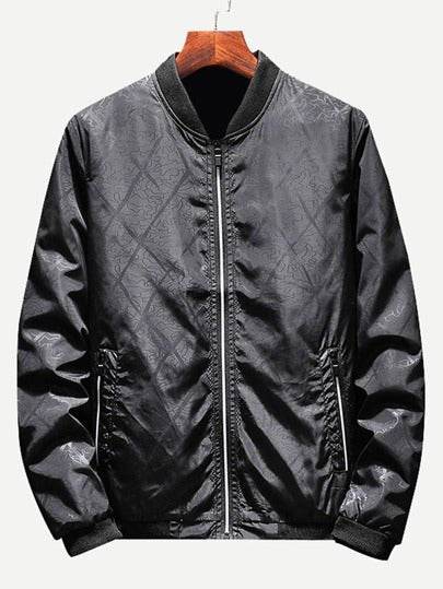 Men Argyle Bomber Jacket - styleflea