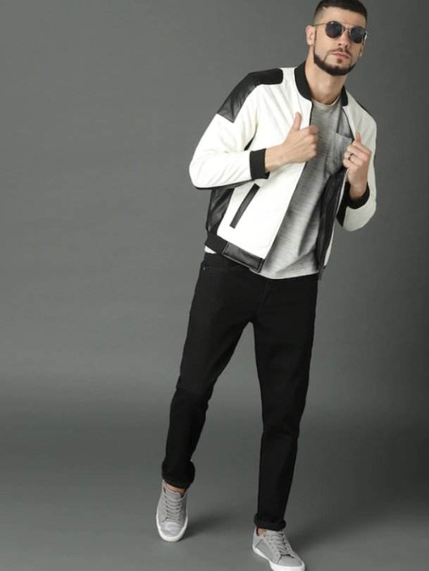 Men Black Slim Fit Mid-Rise Clean Look Stretchable Jeans - styleflea