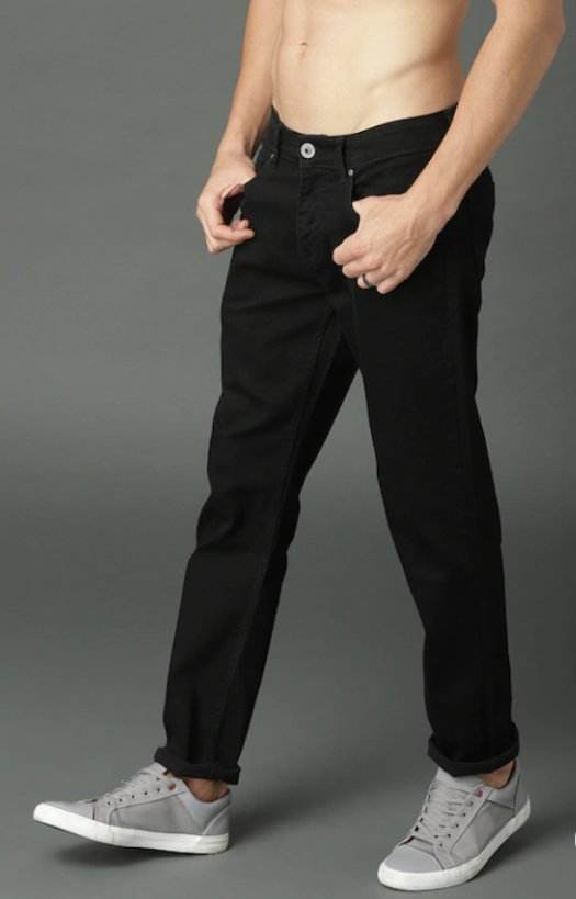 Men Black Slim Fit Mid-Rise Clean Look Stretchable Jeans - styleflea