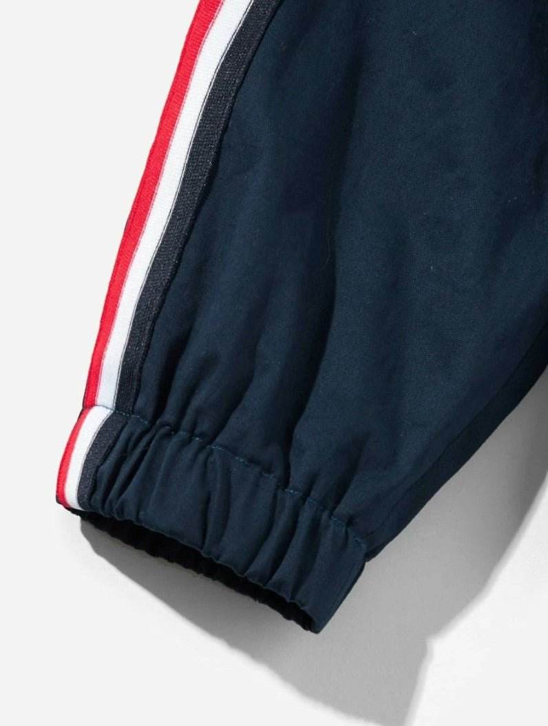 Men Button & Pocket Up Hoodie Striped Coat - styleflea