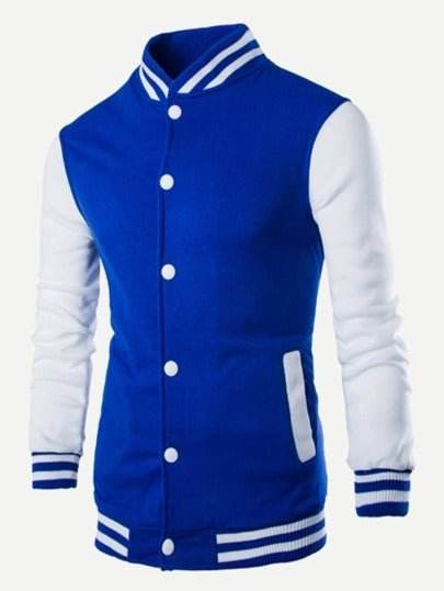 Men Cut And Sew Panel Jacket - styleflea