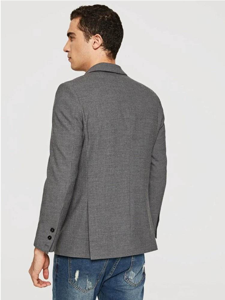Men Double Breasted Blazer - styleflea