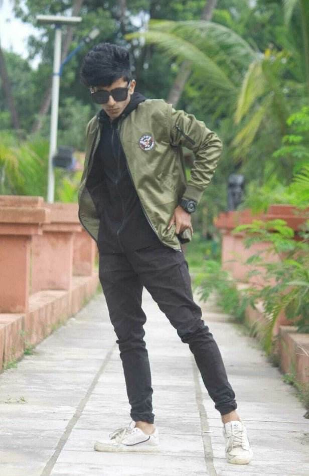 Men Patched Detail Zip Up Bomber Jacket - styleflea