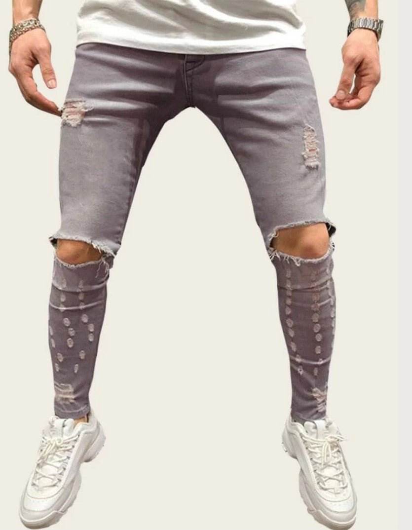 Men Relaxed Ripped Jeans - styleflea