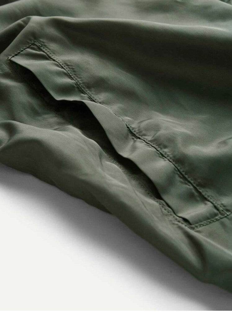 Men Striped Bomber Jacket - styleflea