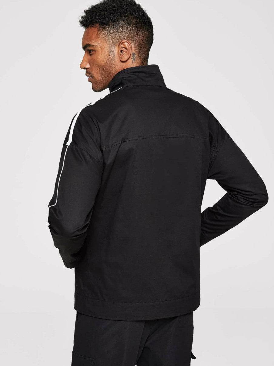 Men Zip Front Collar Jacket - styleflea