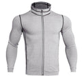 Men’s Hooded High-Neck Zip-Front Jacket - styleflea