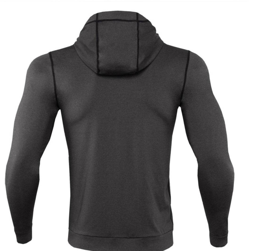 Men’s Hooded High-Neck Zip-Front Jacket - styleflea