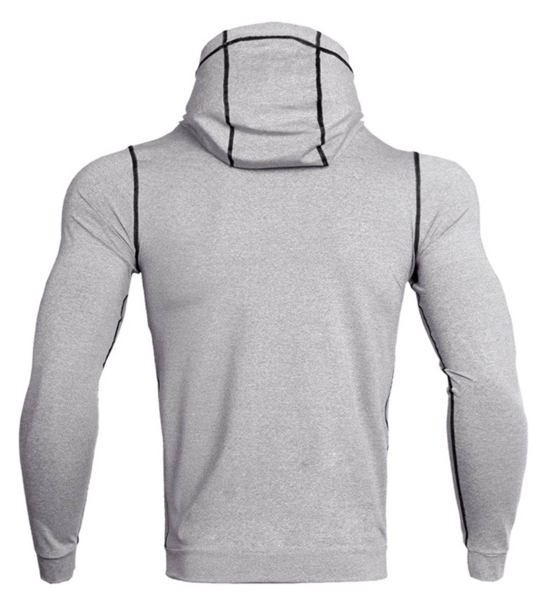 Men’s Hooded High-Neck Zip-Front Jacket - styleflea