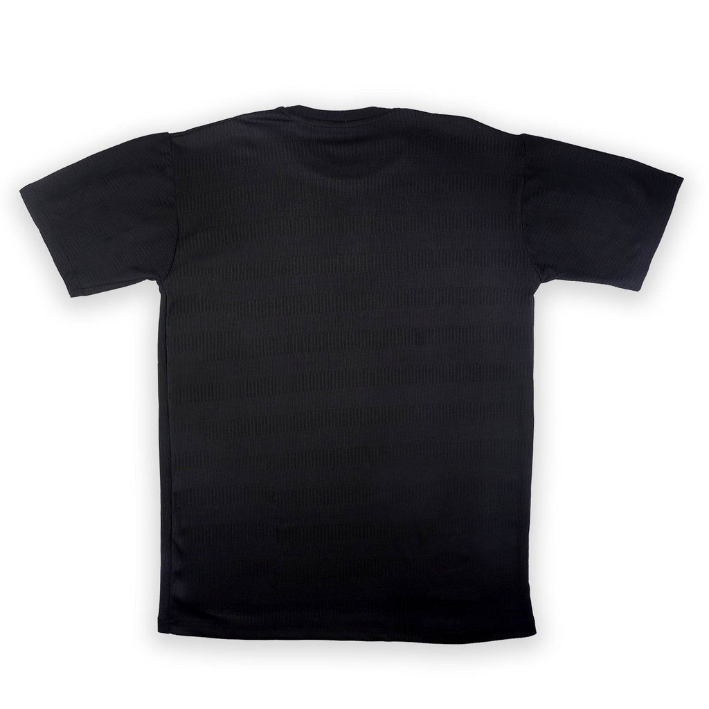 Black Ribbed Oversized T-Shirt - Textured Edition - styleflea