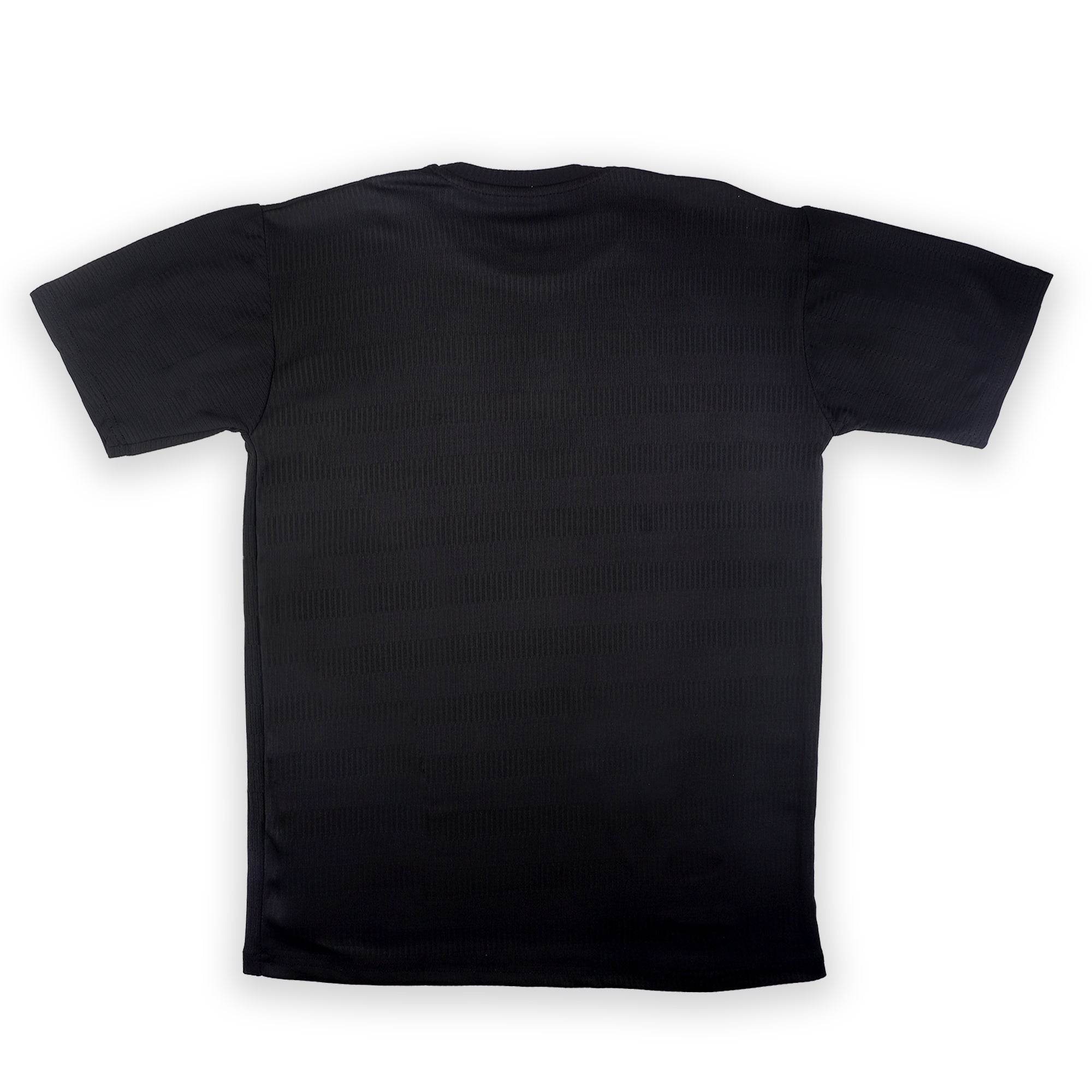 Black Ribbed Oversized T-Shirt - Textured Edition - styleflea