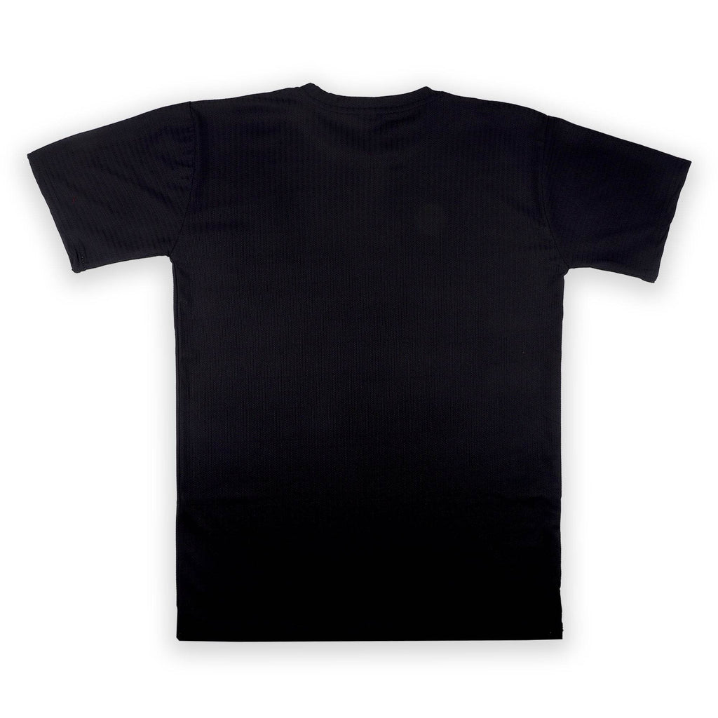 Black Ribbed T-Shirt - Ultra Stretch Edition - styleflea