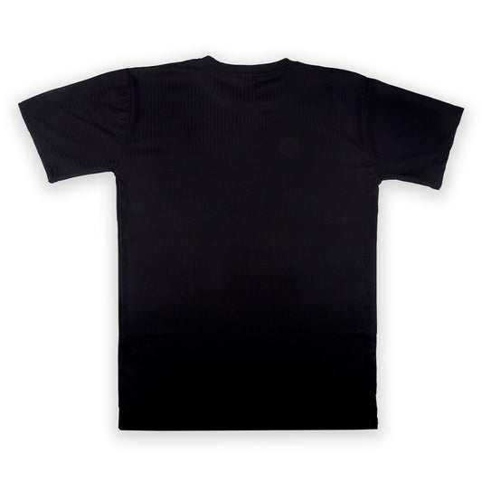 Black Ribbed Oversized T-Shirt
