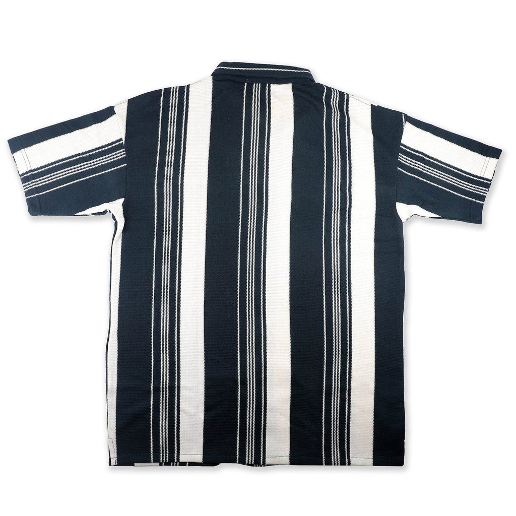 Dark Green Urban Stripe Knit Shirt - styleflea