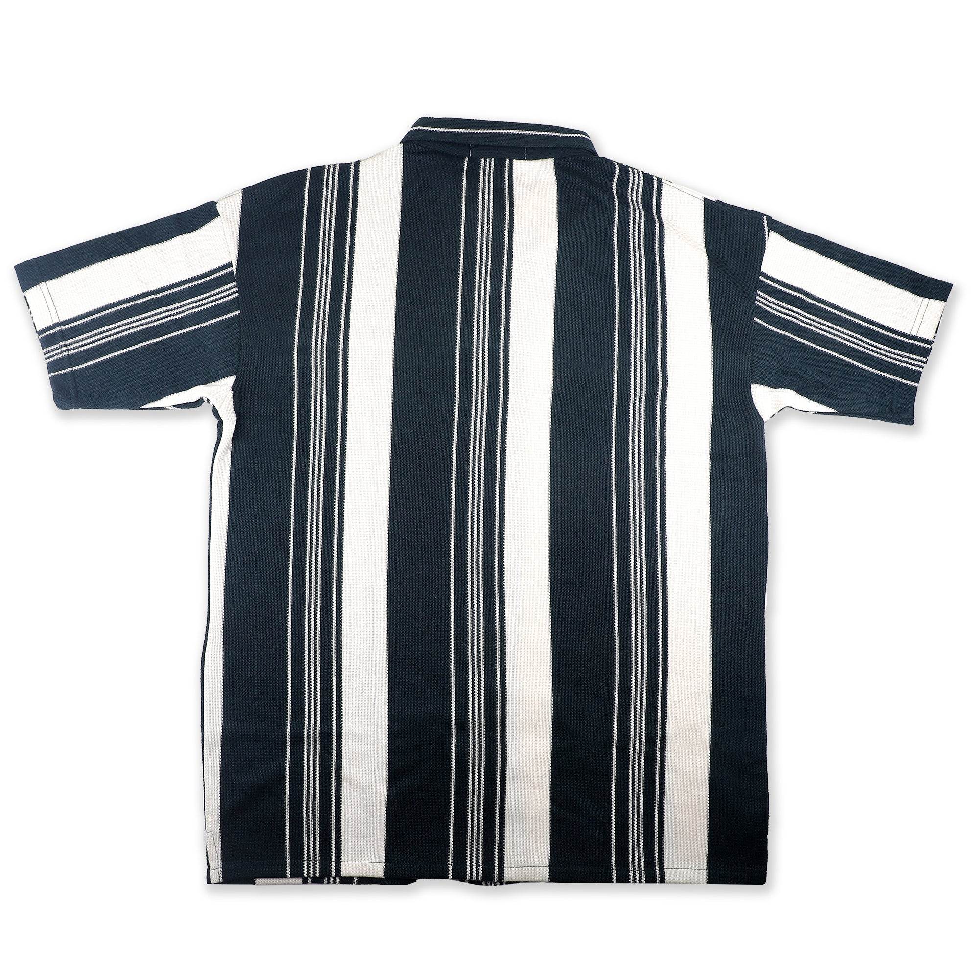 Dark Green Urban Stripe Knit Shirt - styleflea