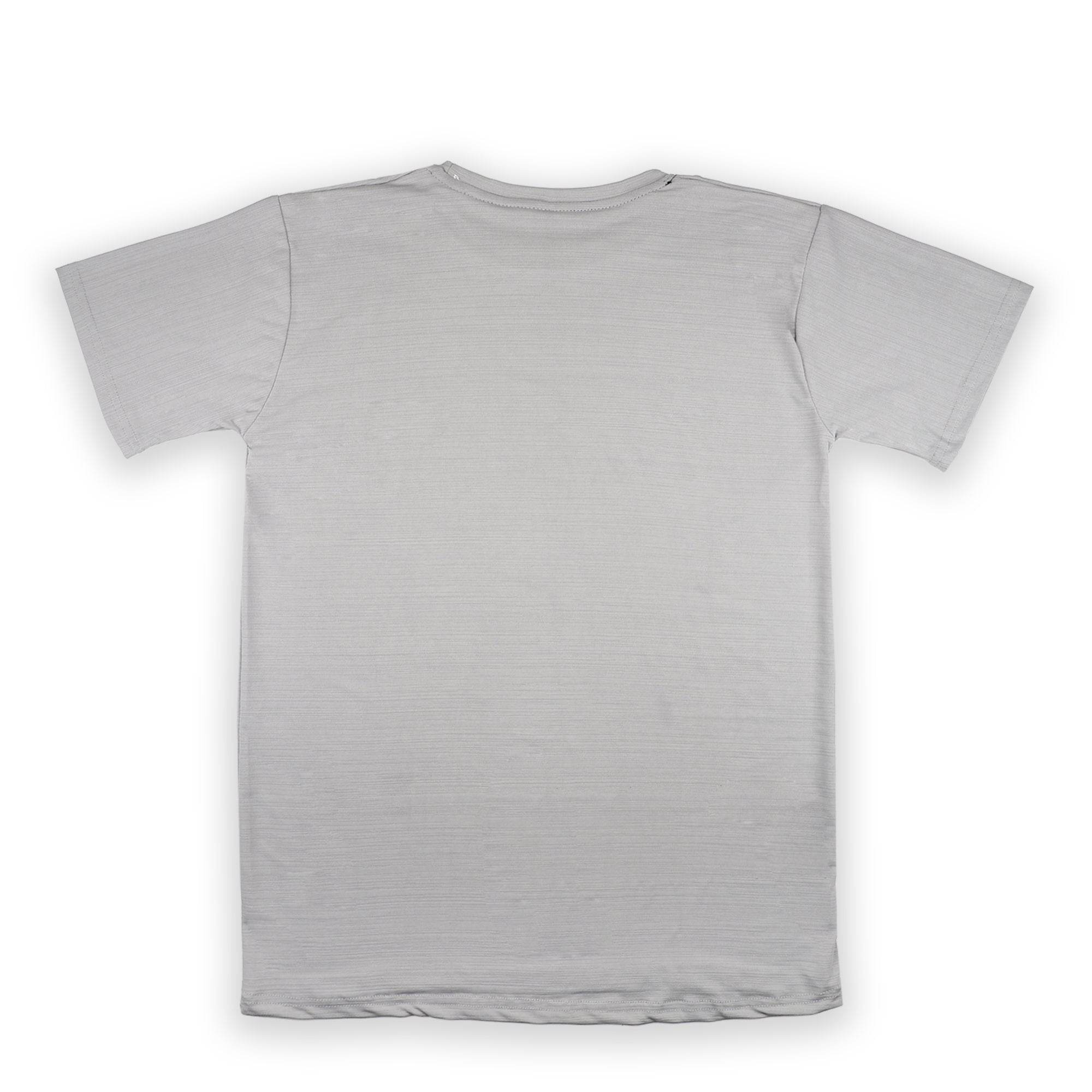 Gray Ribbed T-Shirt – Ultra Stretch Edition - styleflea