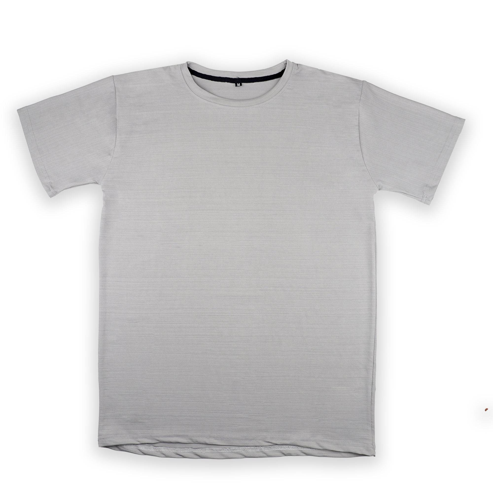 Gray Ribbed T-Shirt – Ultra Stretch Edition - styleflea