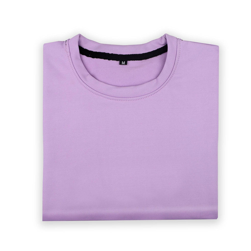 Lavender Ribbed T-Shirt – Ultra Stretch Edition - styleflea