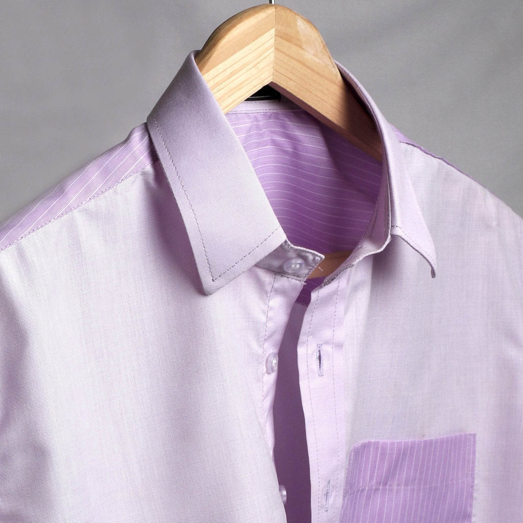 Merlot Purple Check Cotton Shirt - styleflea