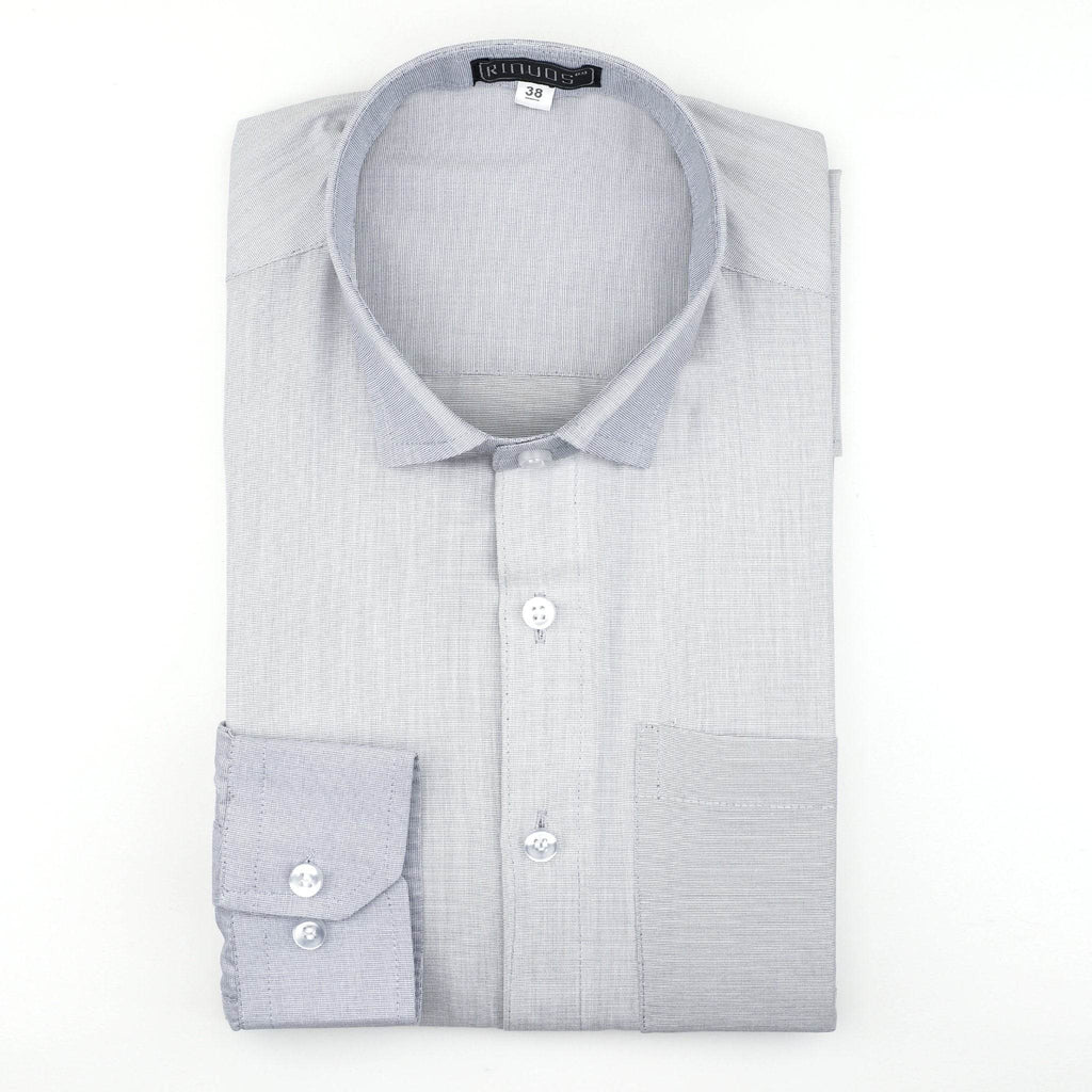 Minimalist Grey Cotton Shirt - styleflea