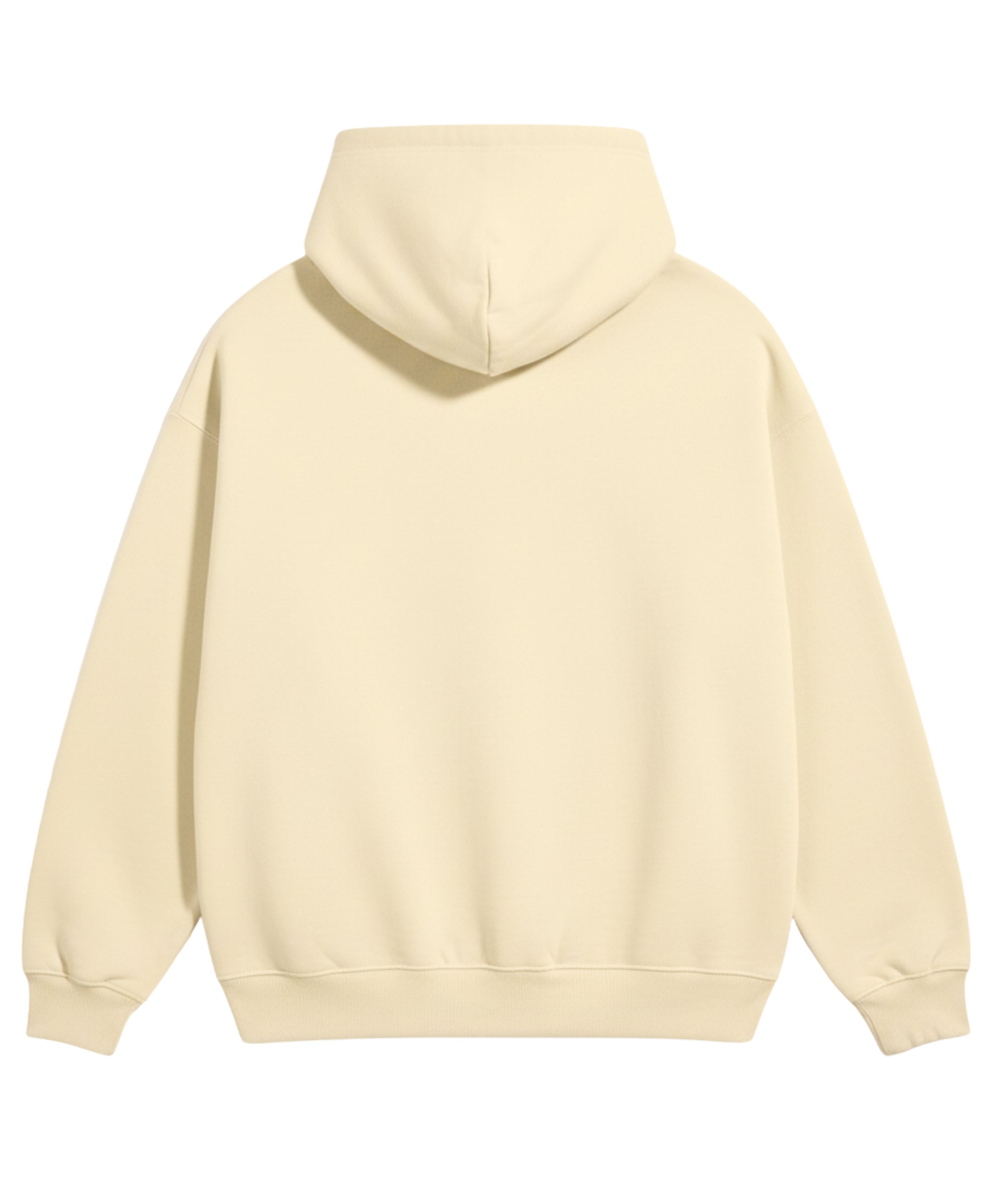 Cream Oversized Hoodie Back Design