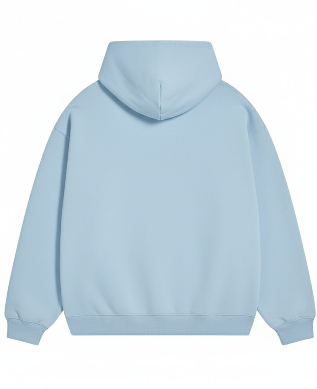 Sky Blue Oversized Hoodie Back Design