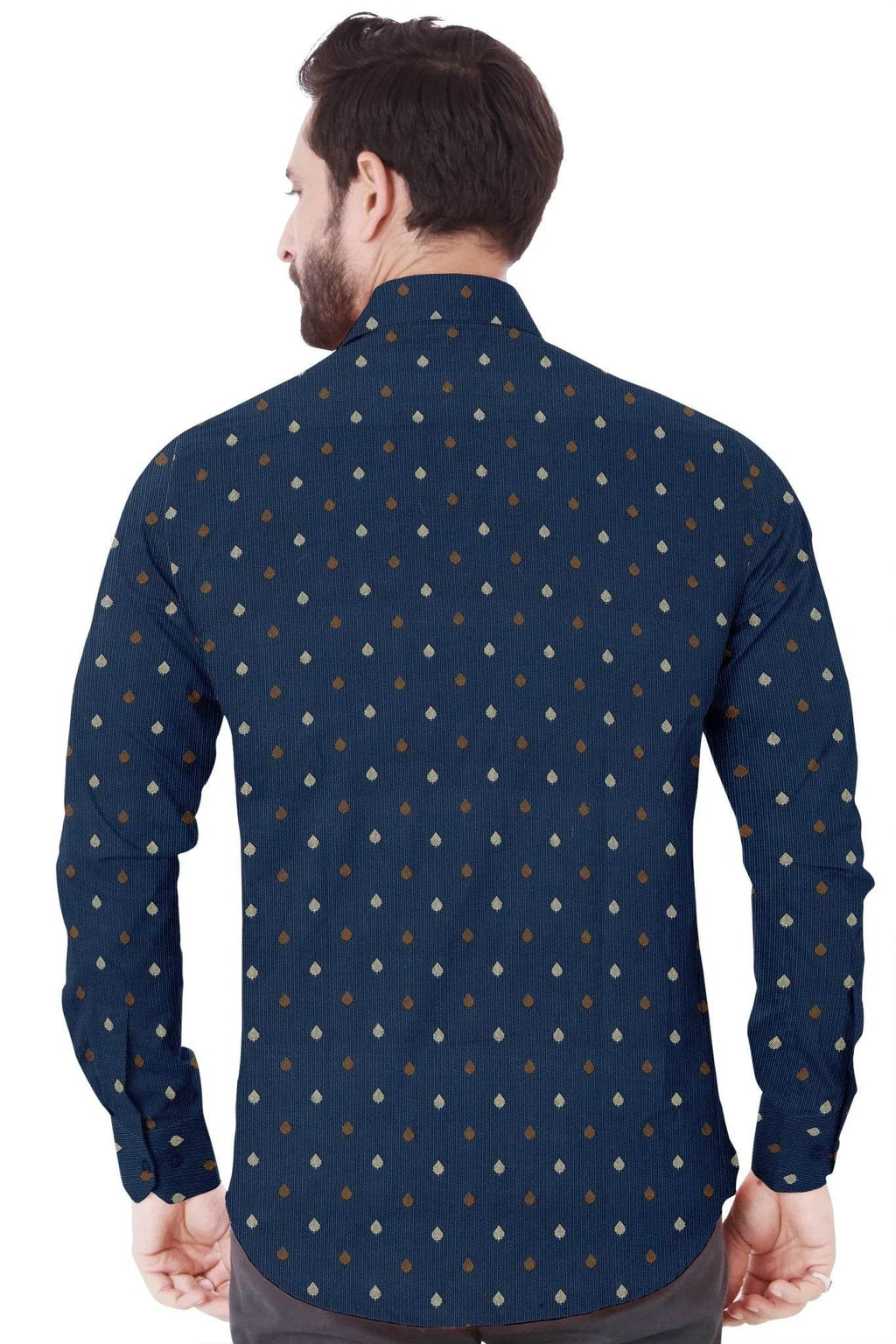 Navy Classic Cotton Shirt - styleflea