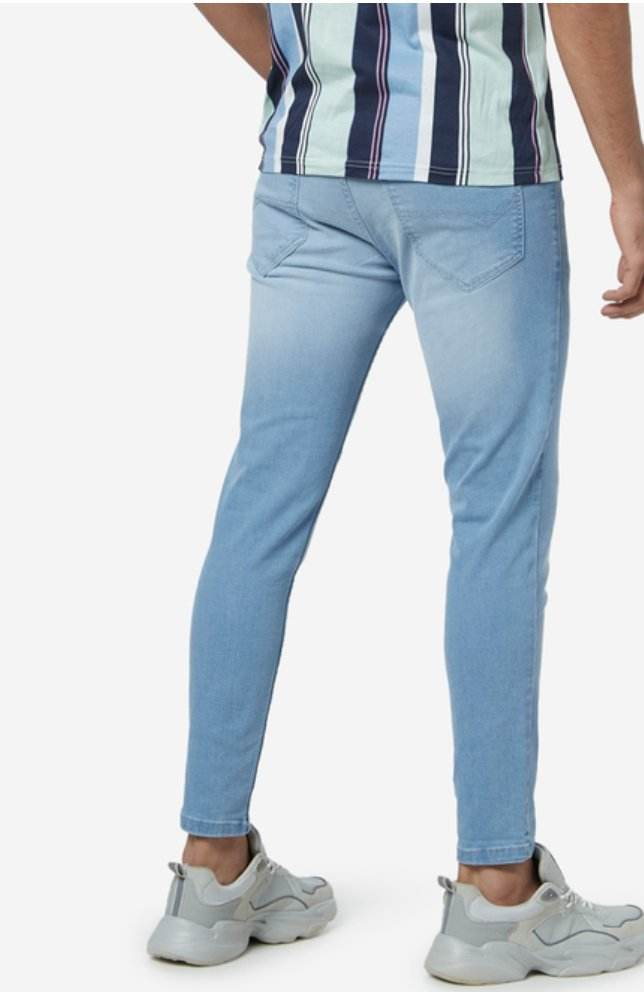 Light Blue Carrot Fit Jeans - styleflea