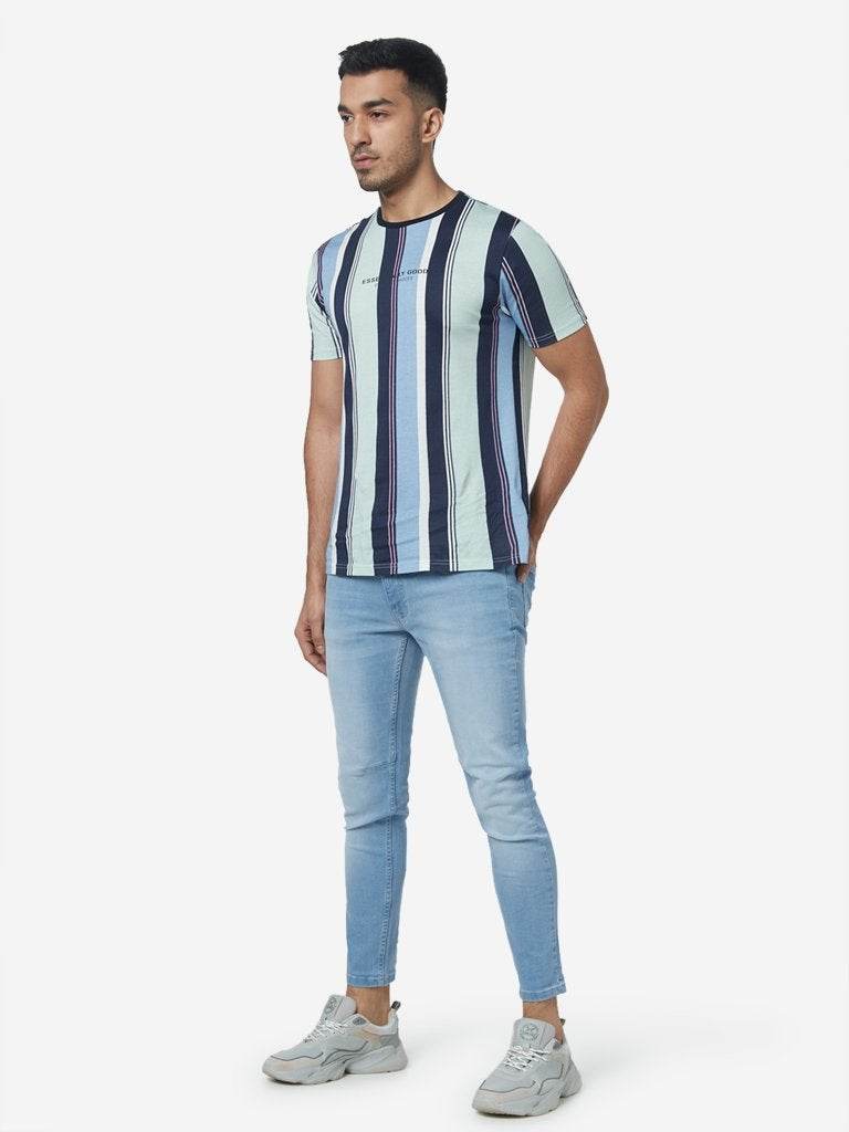 Light Blue Carrot Fit Jeans - styleflea