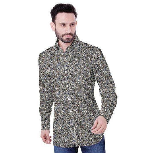 Regal Paisley Cotton Shirt - styleflea