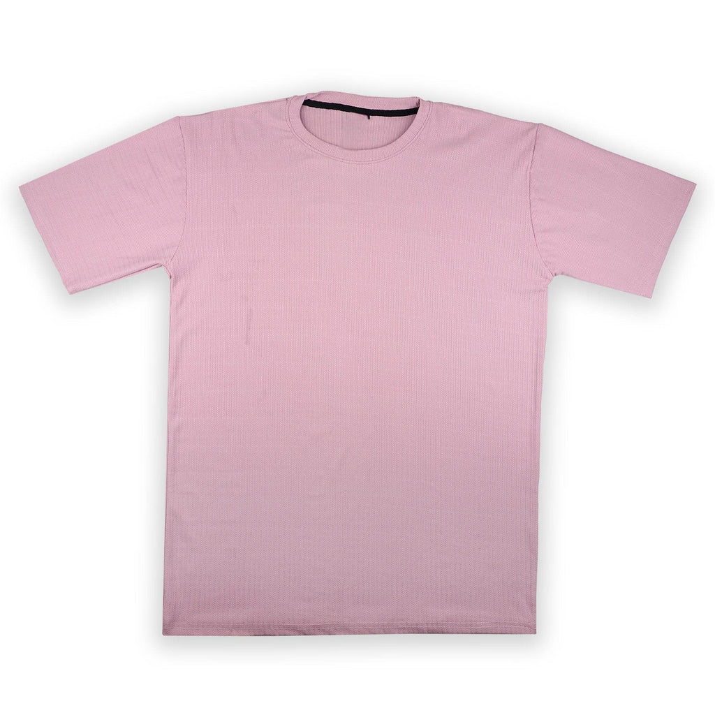 Pink Ribbed T-Shirt - Ultra Stretch Edition - styleflea