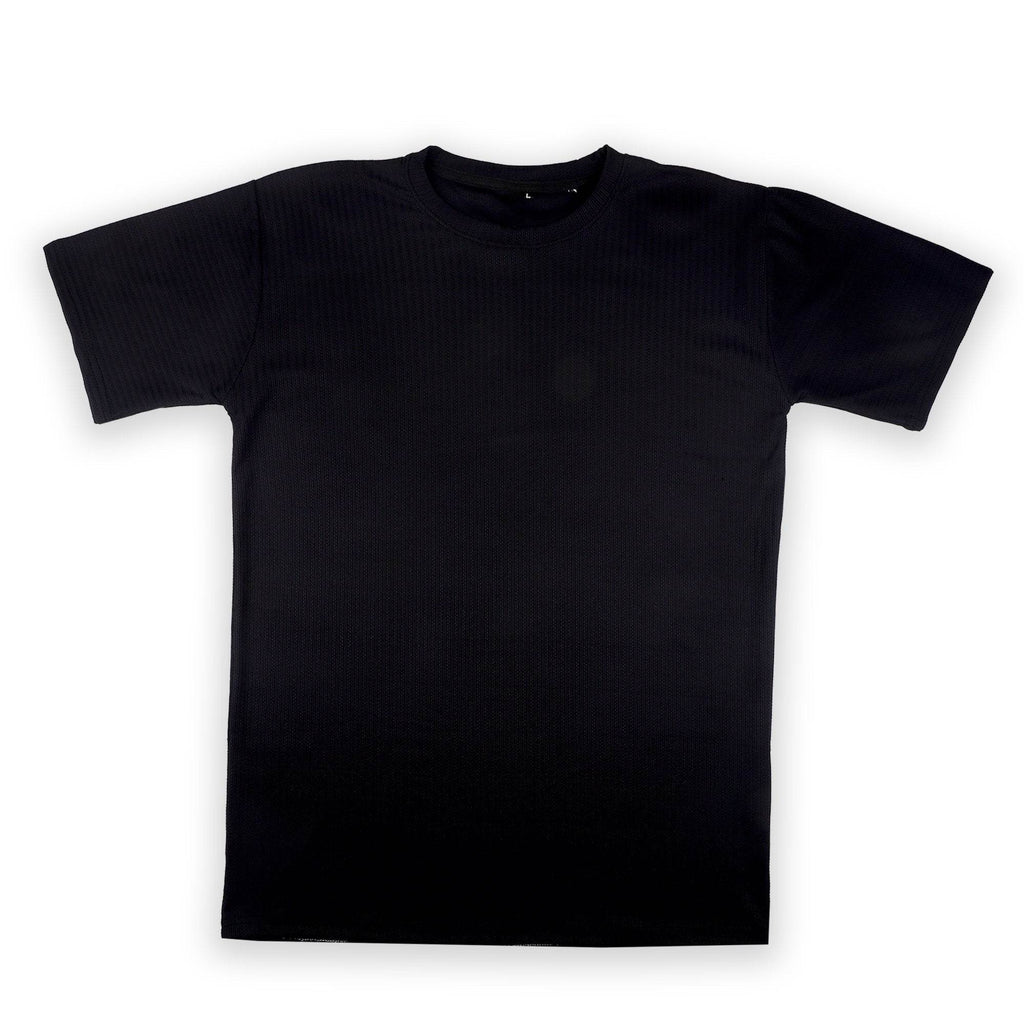 Black Ribbed T-Shirt - Ultra Stretch Edition - styleflea