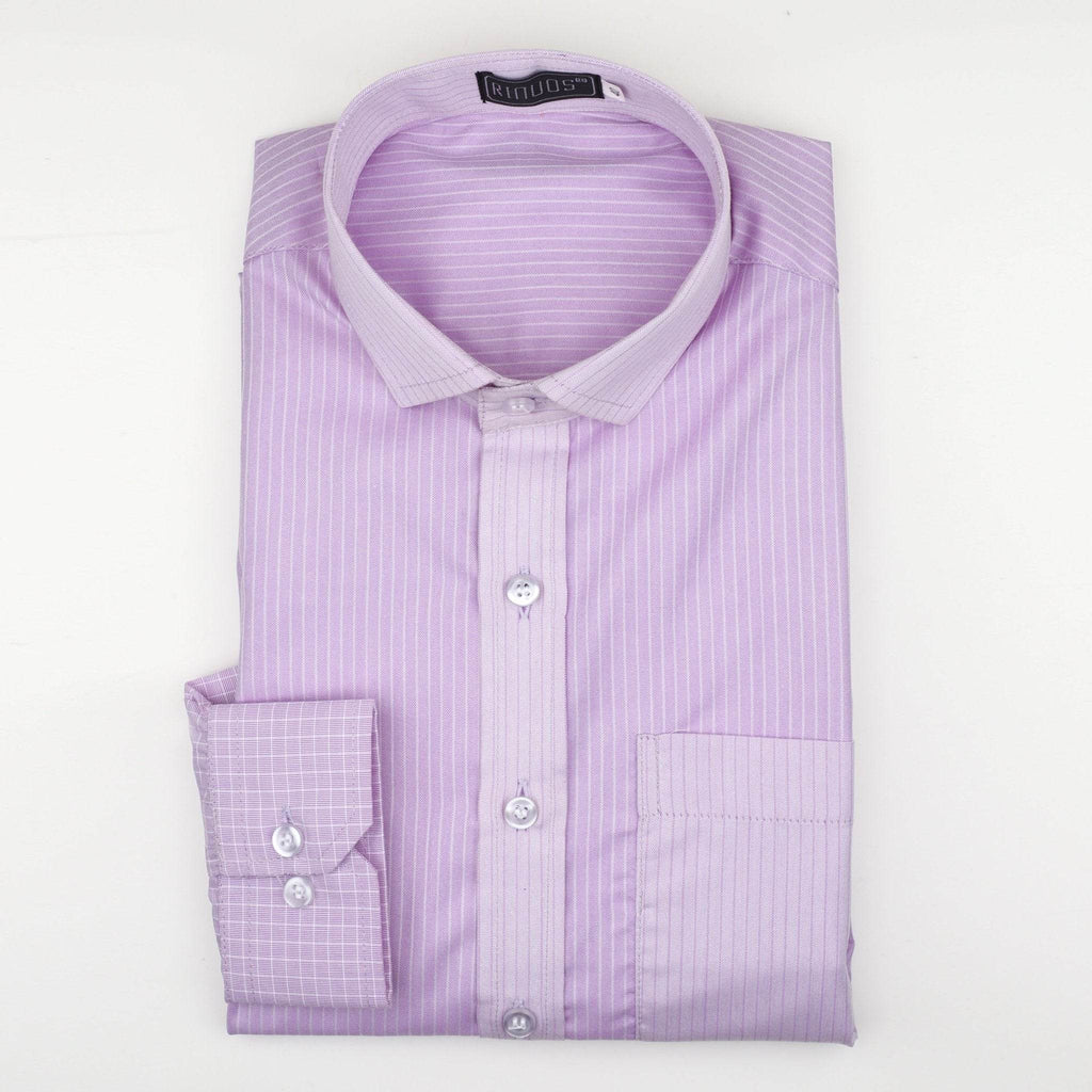 Royal Magenta Stripes Men's Shirt - styleflea