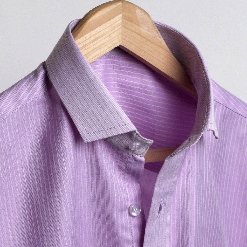 Royal Magenta Stripes Men's Shirt - styleflea
