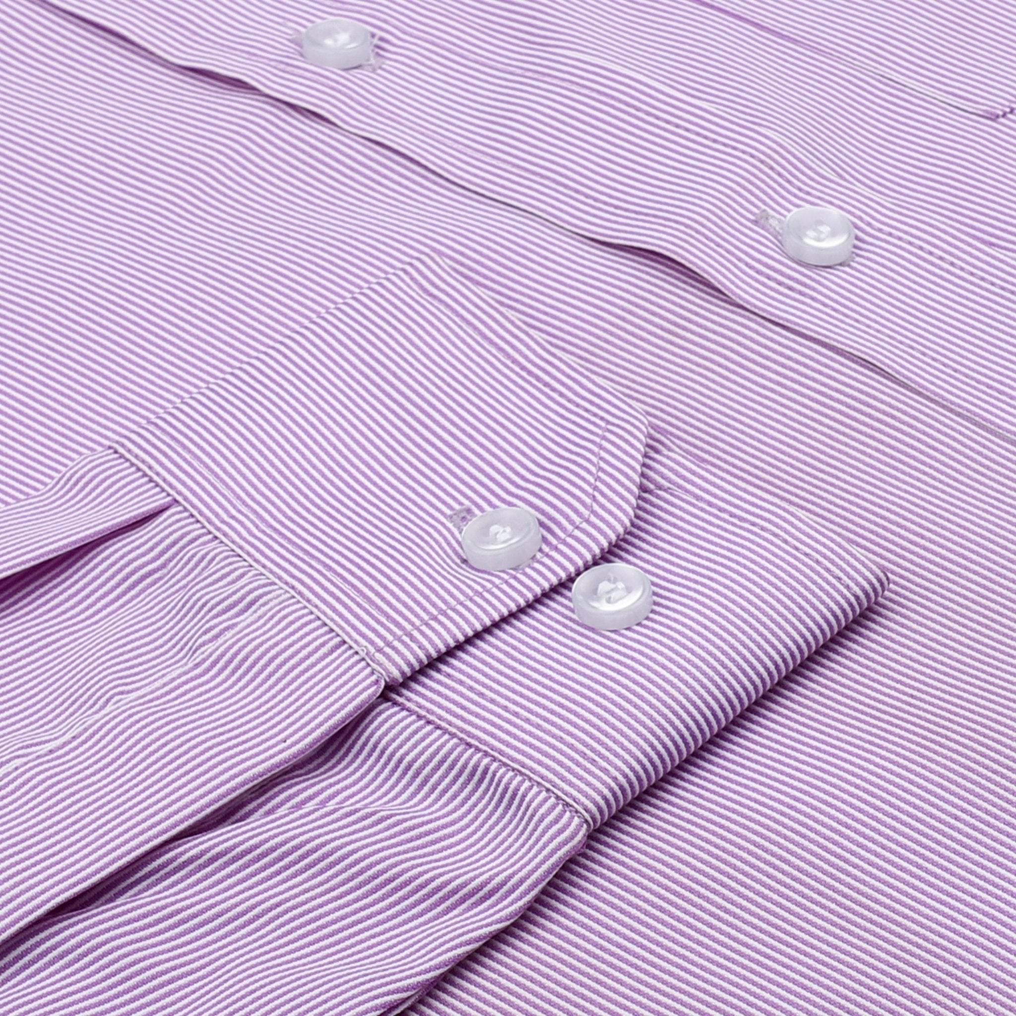 Royal Purple Checkered Cotton Shirt - styleflea