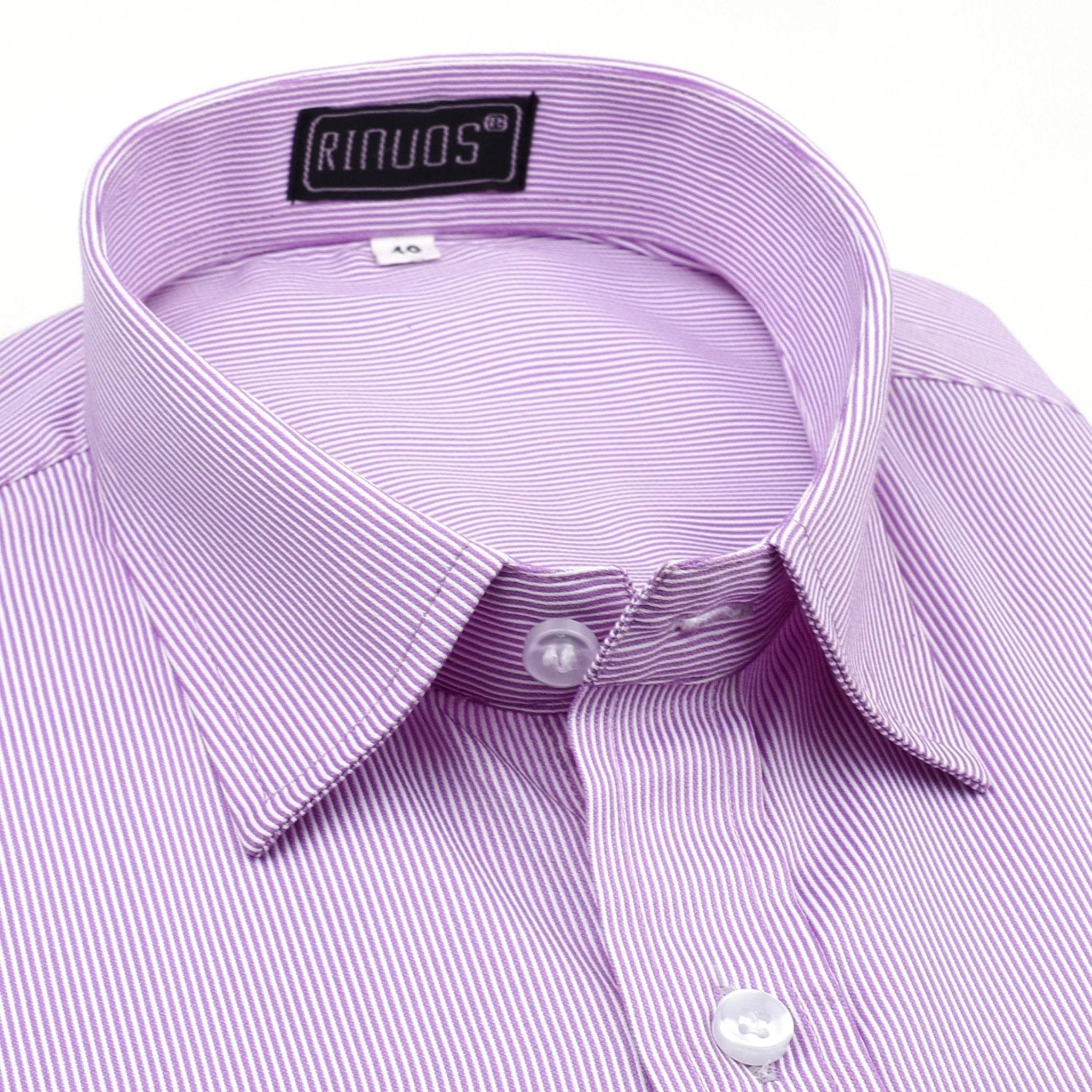 Royal Purple Checkered Cotton Shirt - styleflea