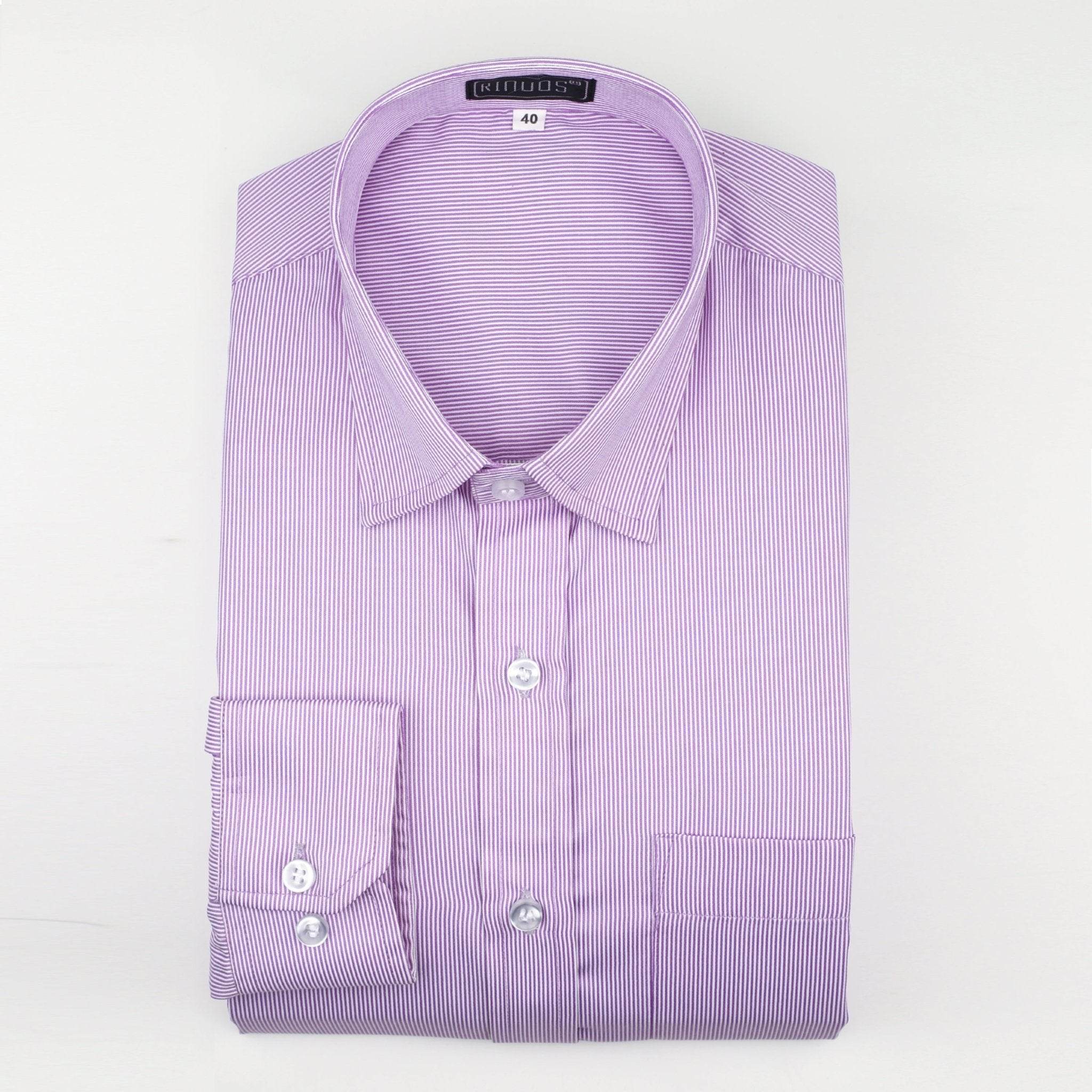 Royal Purple Checkered Cotton Shirt - styleflea