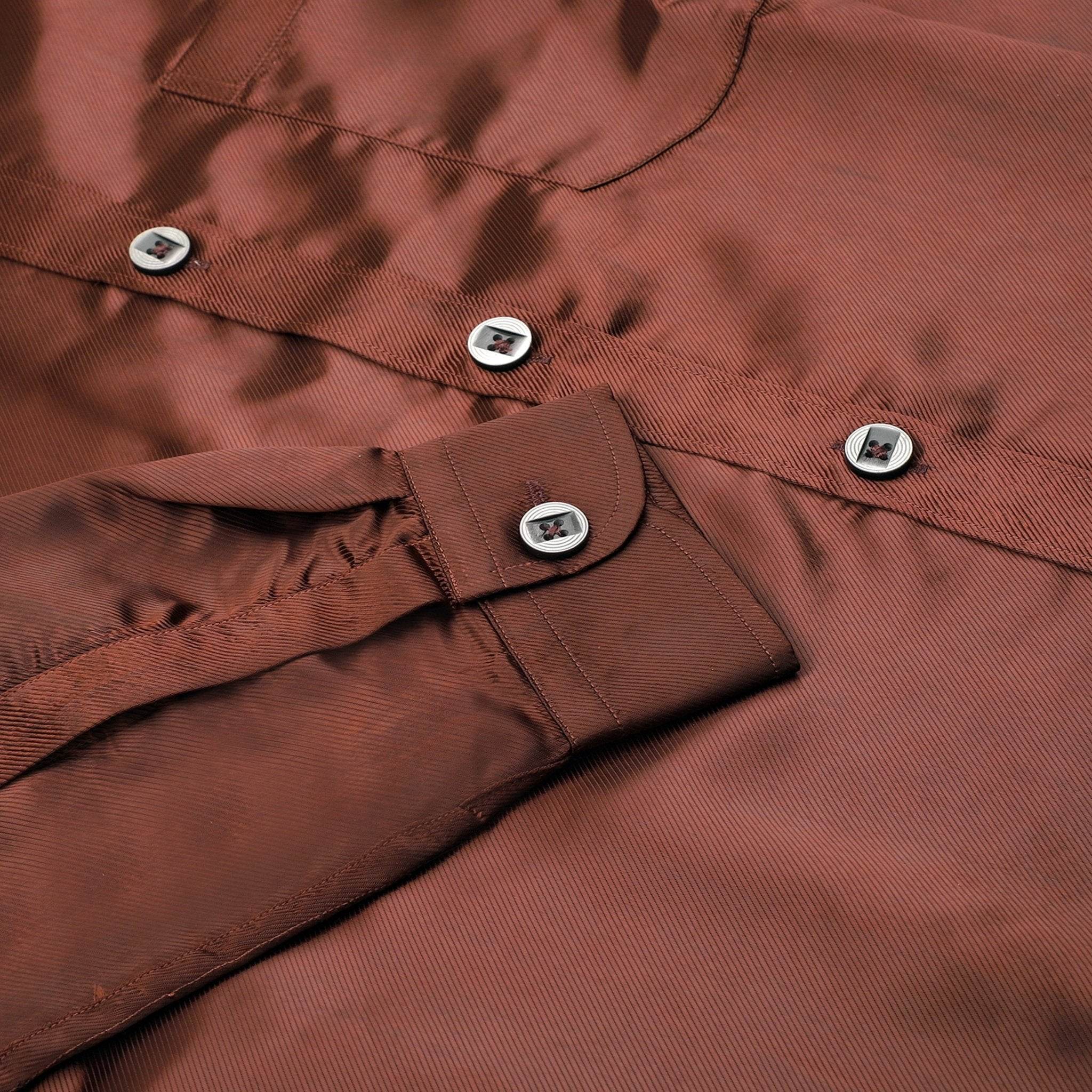 Satin Maroon Shirt - styleflea