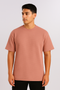 Dusty Rose Ribbed T-Shirt – Ultra Stretch Edition