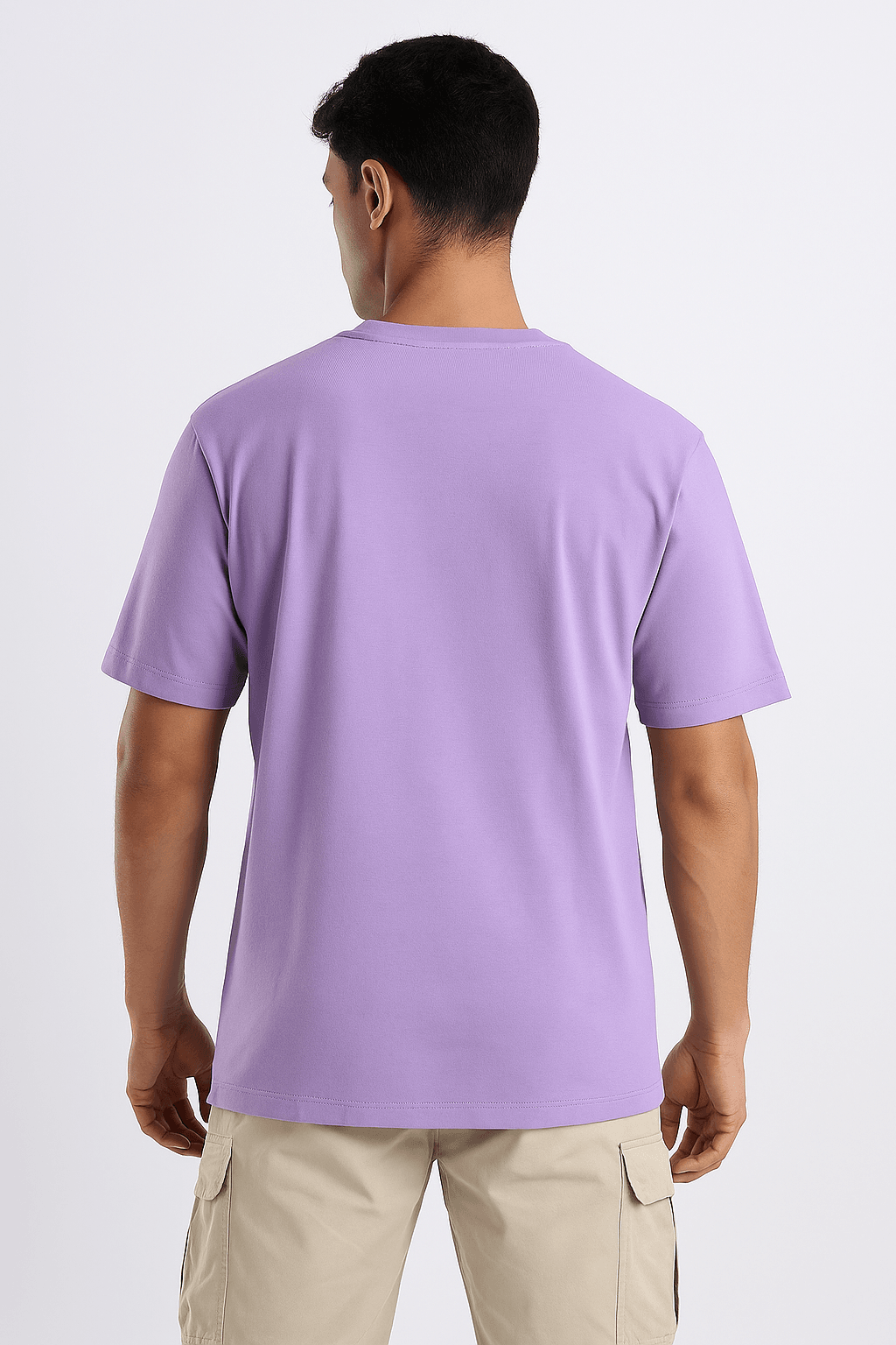 Lavender Ribbed T-Shirt – Ultra Stretch Edition - styleflea