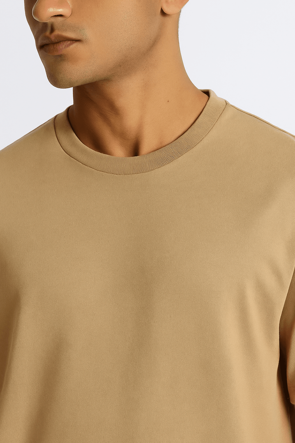 Light Brown Oversized T-Shirt - styleflea
