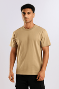 Light Brown Oversized T-Shirt - styleflea