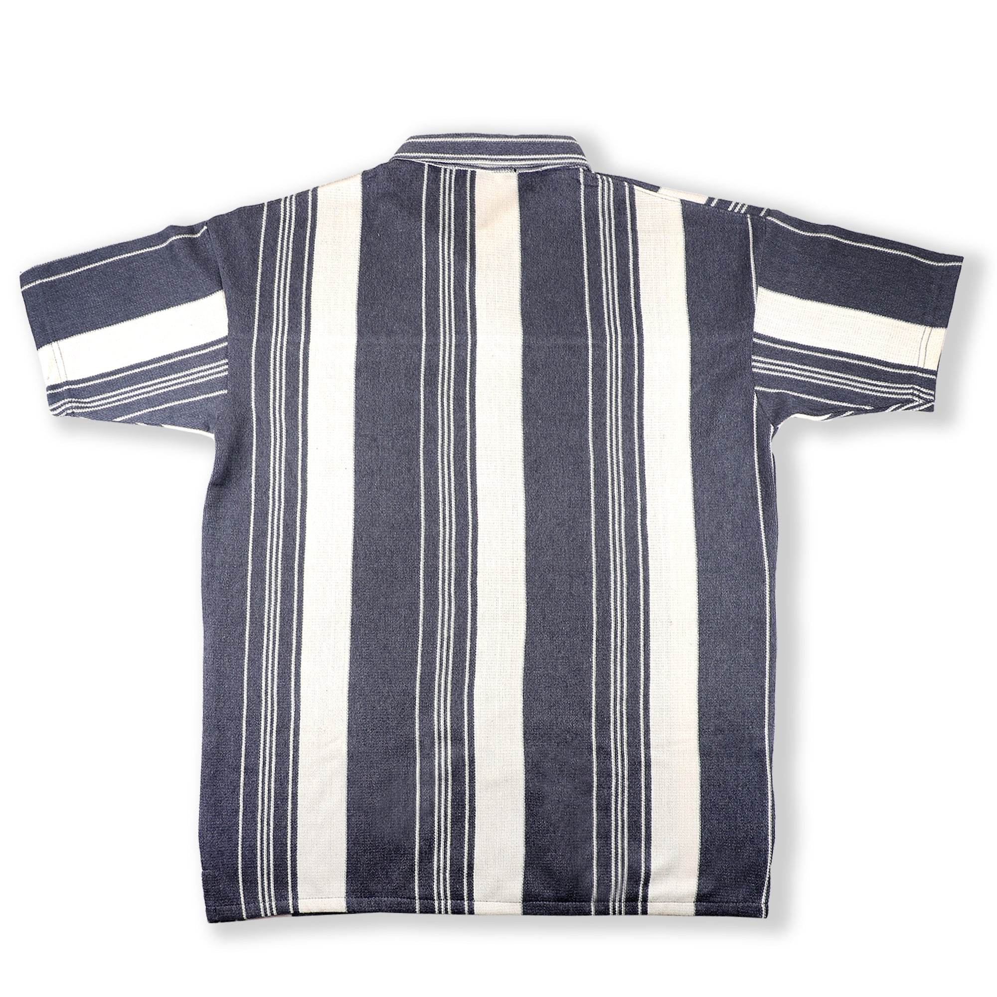 Stone Grey Urban Stripe Knit Shirt - styleflea