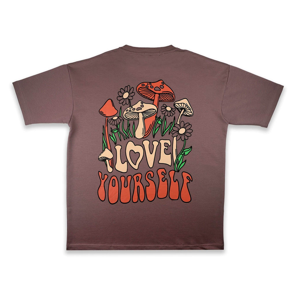 Love Yourself Mauve Oversized T-Shirt - styleflea