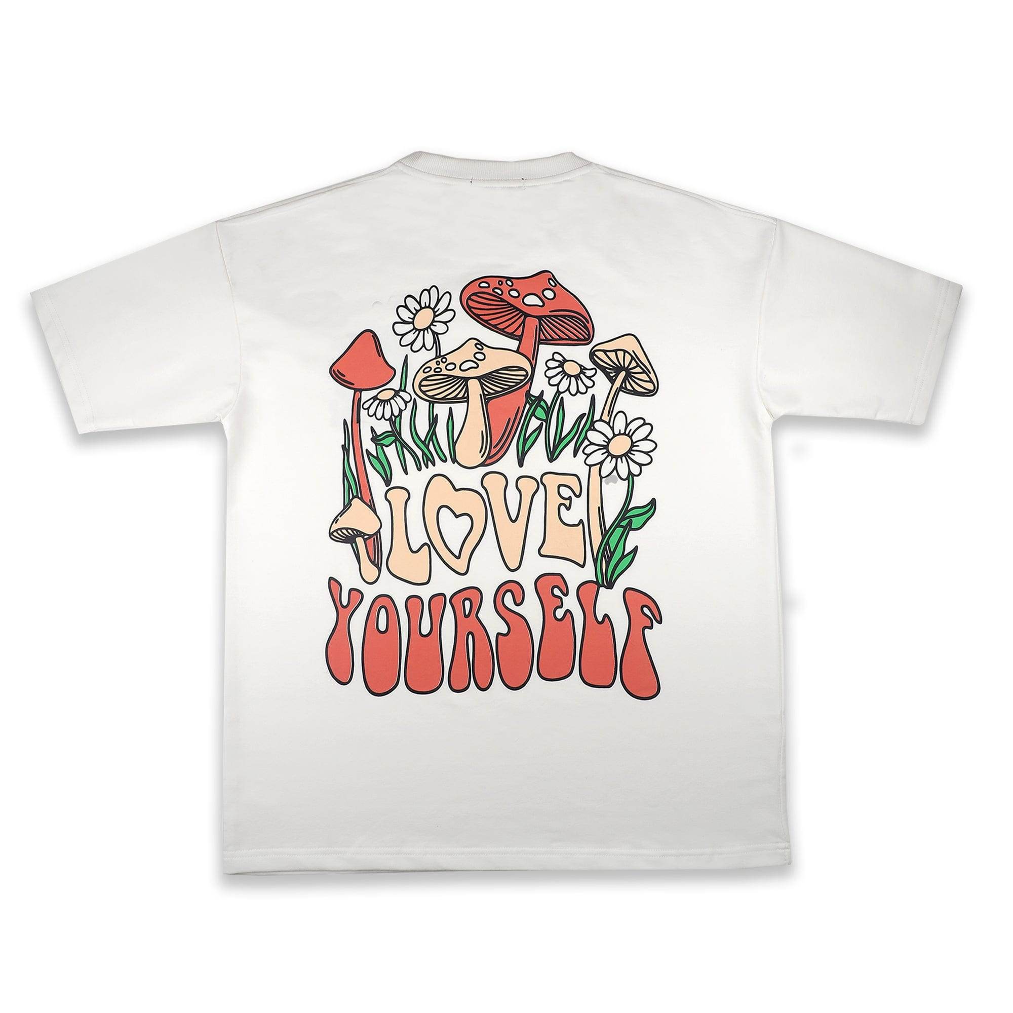 Love Yourself White Oversized T-Shirt - styleflea