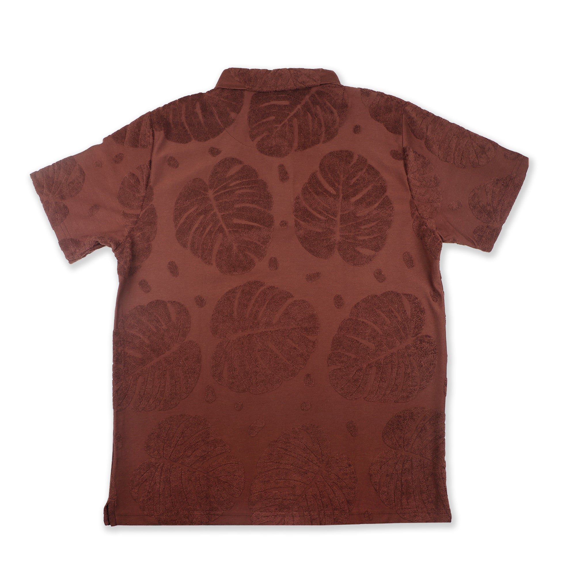 Maroon Textured Polo