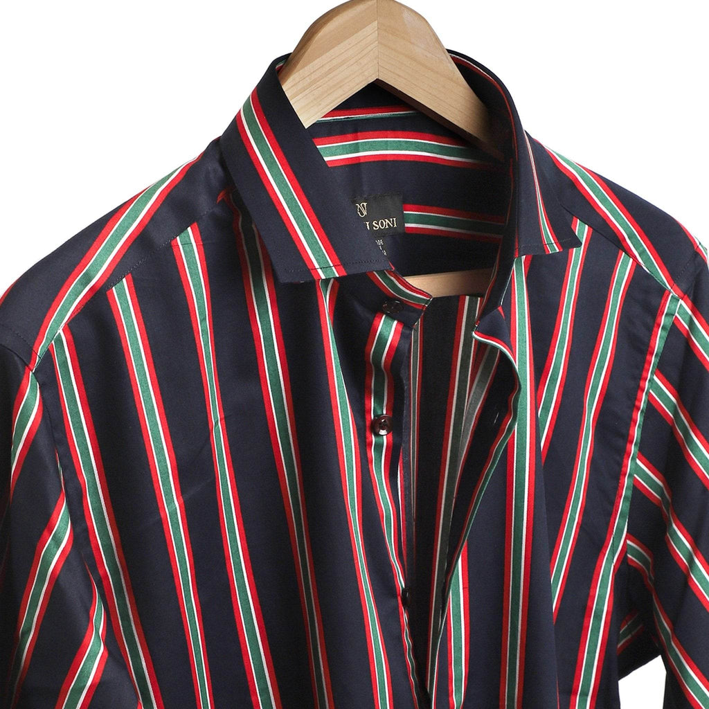 Summery Striped Cotton Shirt - styleflea